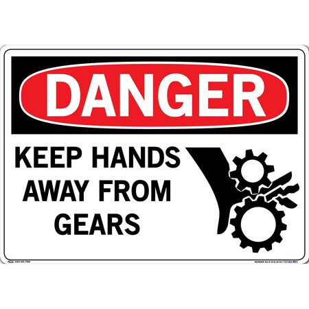 Vestil Vinyl Label Sign, 14-1/2" Height, 20-1/2" Width, Vinyl Label, Rectangle, English SI-D-10-E-LB-011